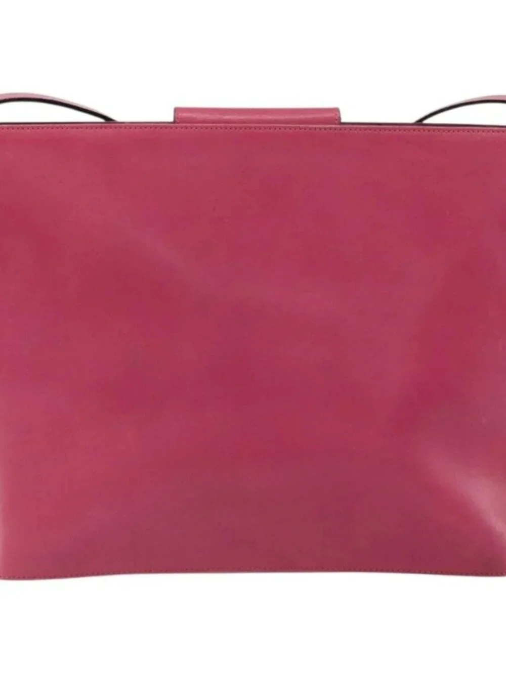 Salvatore Ferragamo Gancini Shoulder Bag Leather Pink Gold Auth 156730
